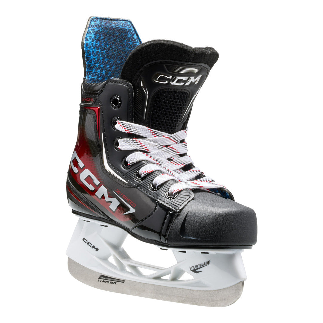 CCM Youth JETSPEED Control Hockey Player Skates 2025 black red
