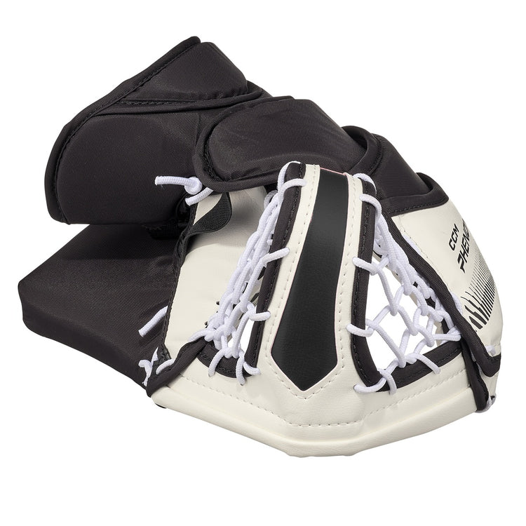 CCM Youth Phenom Hockey Goalie Trapper off white/black