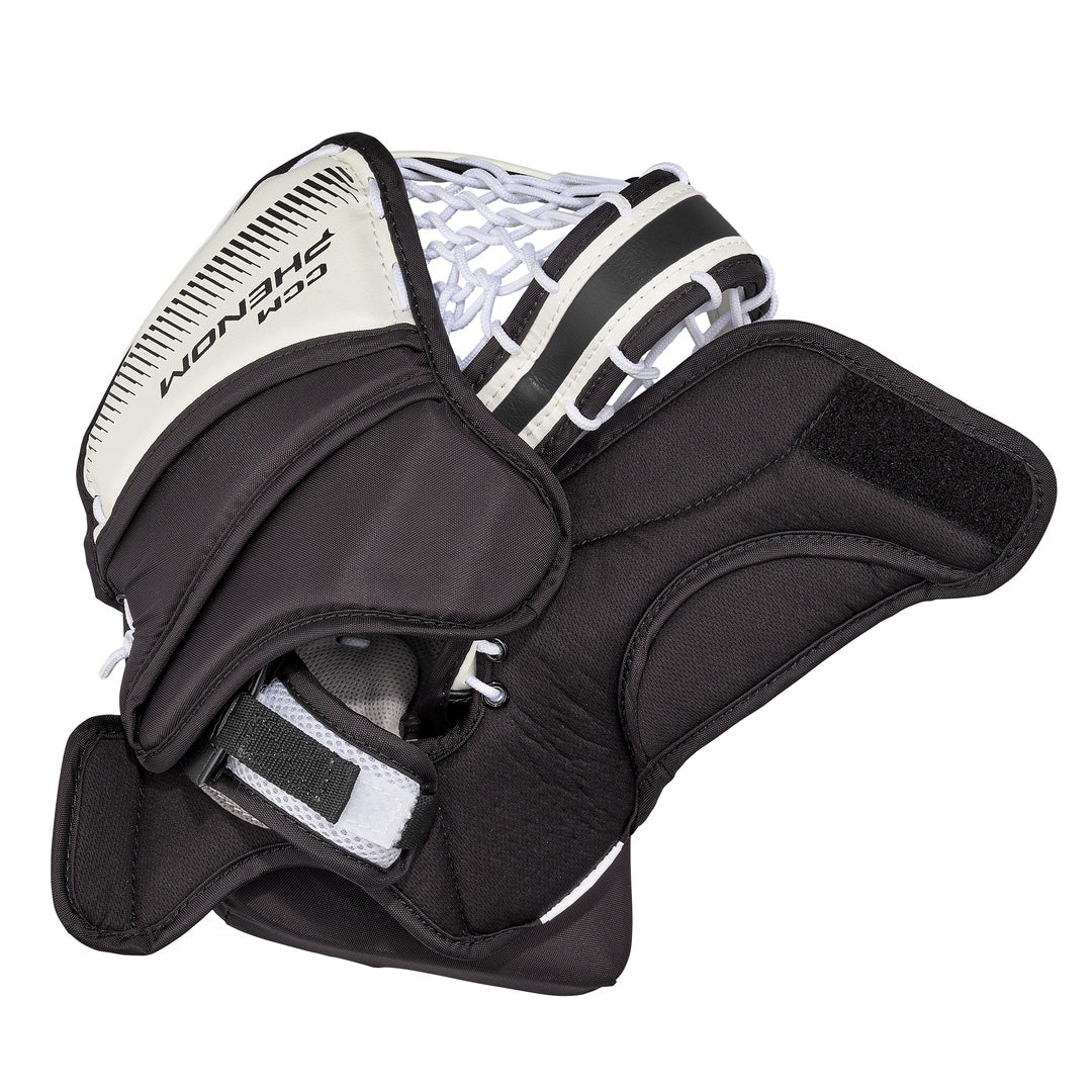 CCM Youth Phenom Hockey Goalie Trapper off white/black