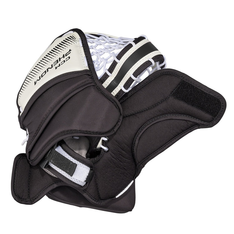 CCM Youth Phenom Hockey Goalie Trapper off white/black