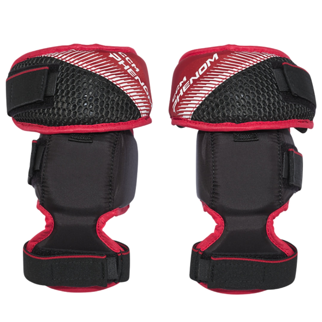CCM Youth Phenom Hockey Goalie Knee Pad black red