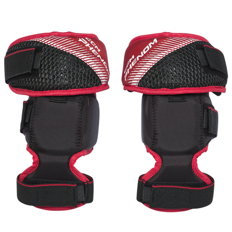 CCM Youth Phenom Hockey Goalie Knee Pad black red