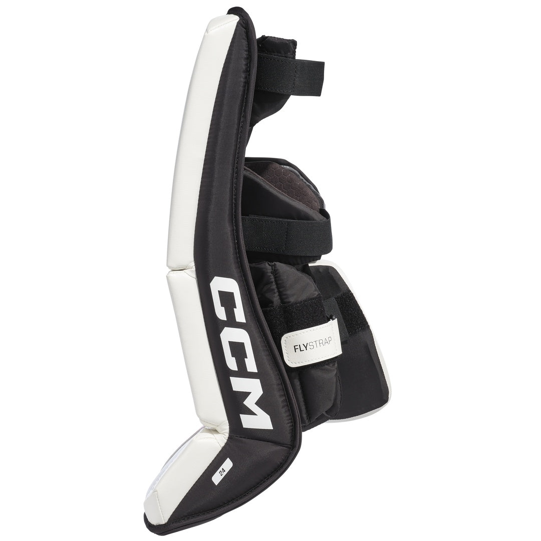CCM Youth Phenom Hockey Goalie Pad white/black