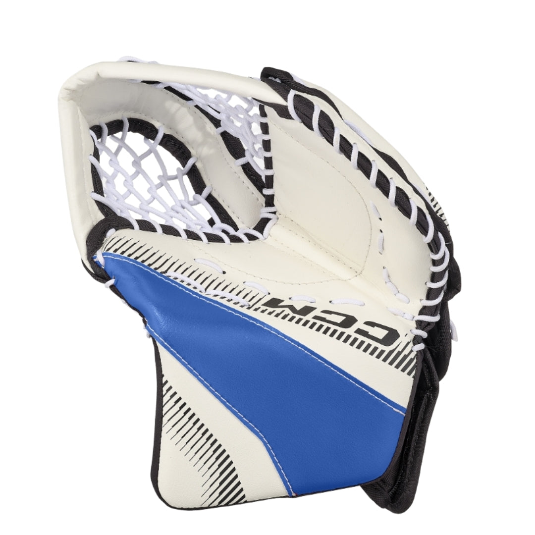CCM Youth Phenom Hockey Goalie Trapper white/royal/black