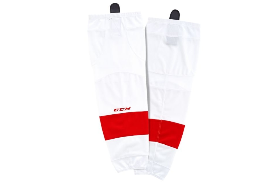 CCM Youth SX8000 Gamewear Hockey Sock Detroit White