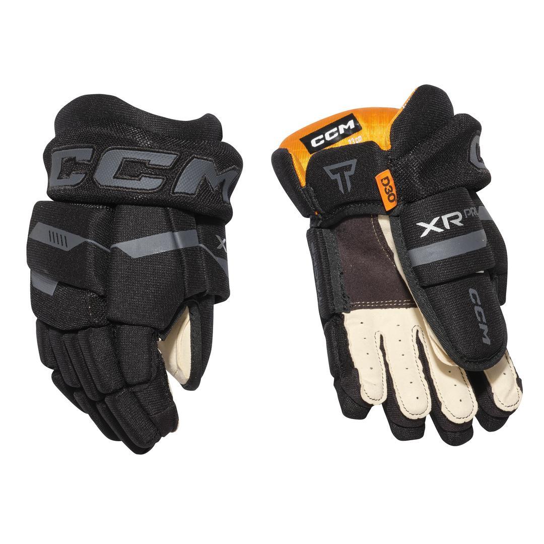 CCM Youth Tacks XR Pro Hockey Player Glove black grey