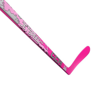 CCM Youth Women's JetSpeed FTW Barbie Hockey Player Stick pink white