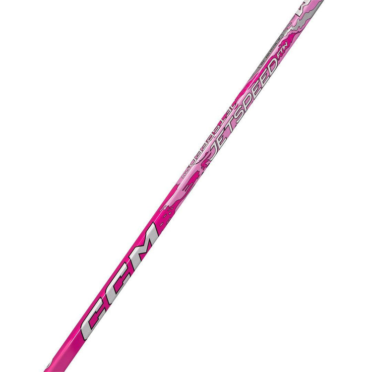 CCM Youth Women's JetSpeed FTW Barbie Hockey Player Stick pink white
