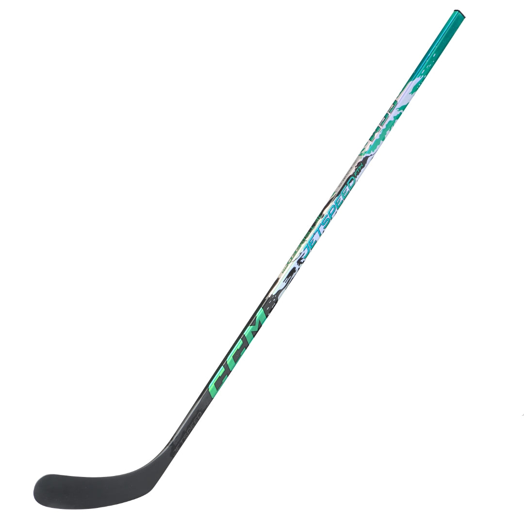 CCM Youth Women's JetSpeed FTW Hockey Player Stick black green silver 