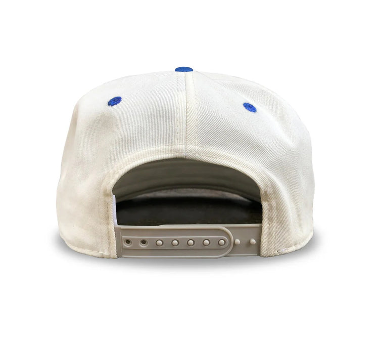 Celly Hockey Senior Alberta Pond Hockey Snapback Hat Cream/Blue