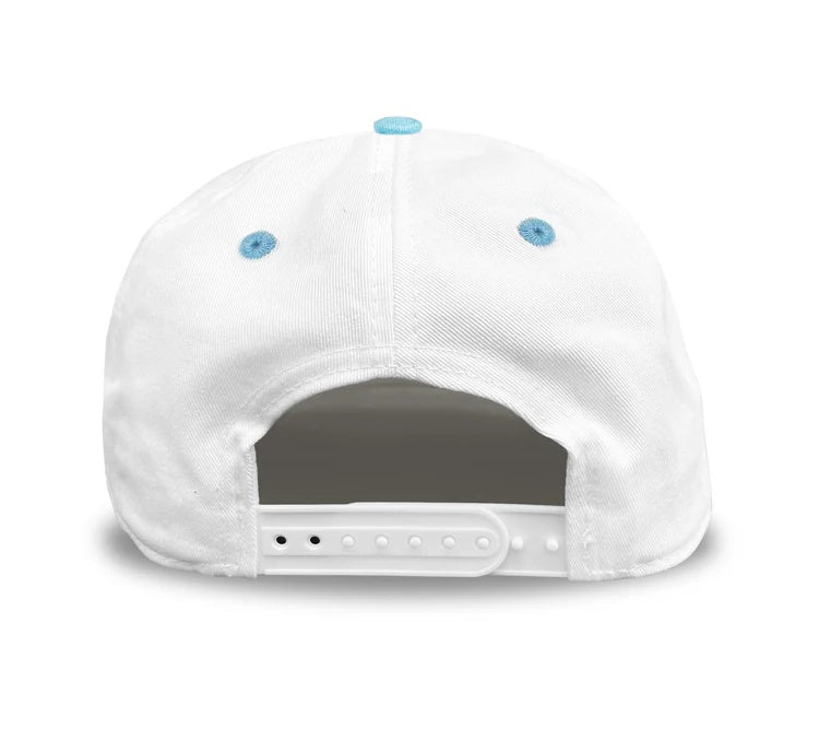Celly Hockey Senior Antarctica Pond Hockey Snapback Hat Cream/Light Blue
