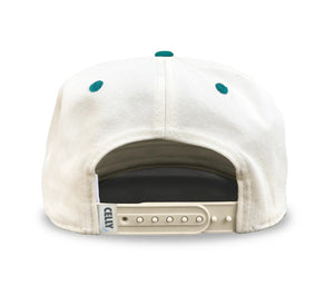 Celly Hockey Senior Muskoka Pond Hockey Snapback Hat Cream/spruce Green