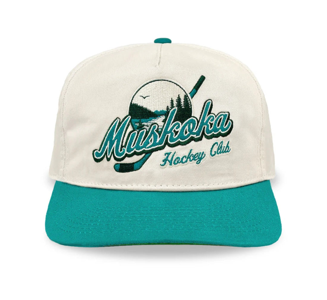 Celly Hockey Senior Muskoka Pond Hockey Snapback Hat Cream/spruce Green