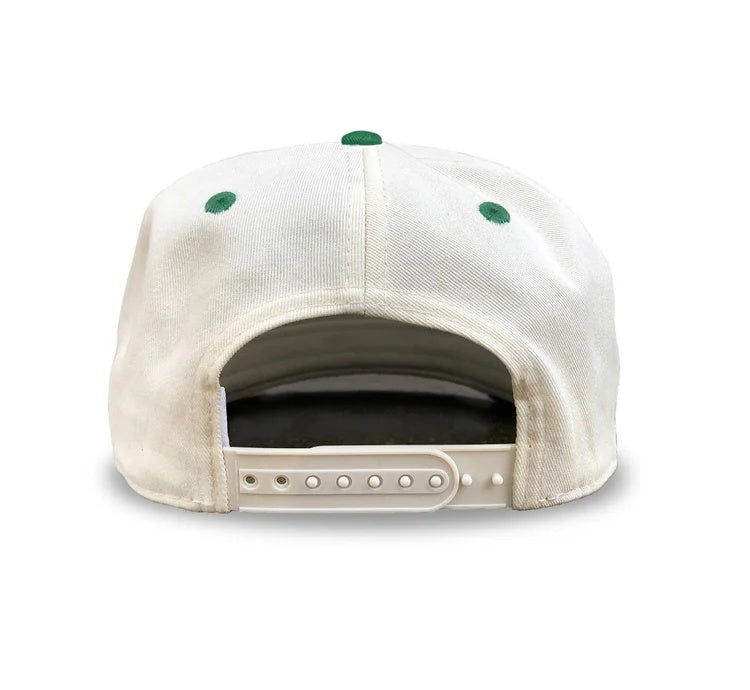 Celly Hockey Senior Saskatchewan Pond Hockey Snapback Hat Cream/Green