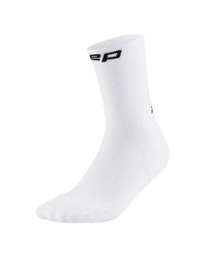 CEP Men's The Run 5.0 Compression Socks Mid Cut white