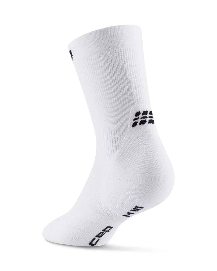 CEP Men's The Run 5.0 Compression Socks Mid Cut white