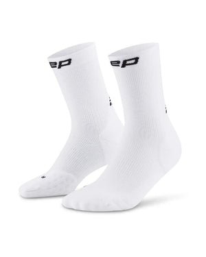 CEP Men's The Run 5.0 Compression Socks Mid Cut white