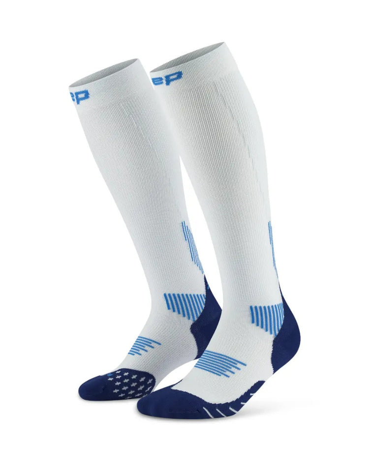 CEP Women's The Run 5.0 Compression Socks Tall ice blue white