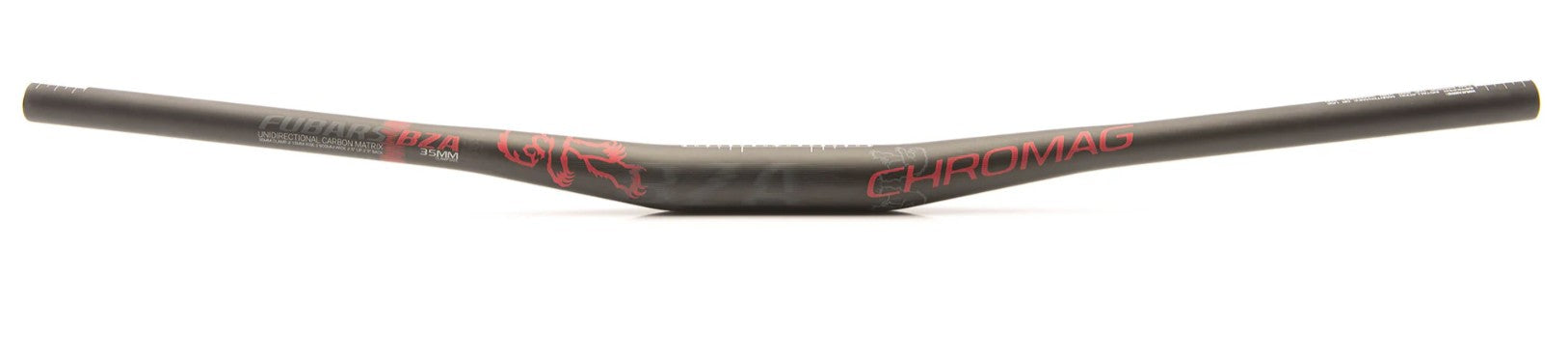 Chromag BZA (35mm clamp) Carbon Handlebar Black Red