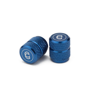 Cinema Alloy Valve Caps blue