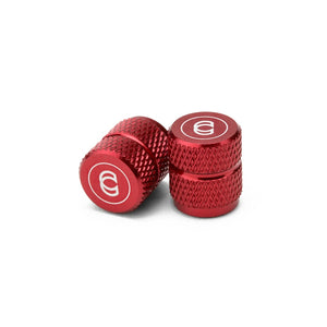 Cinema Alloy Valve Caps red