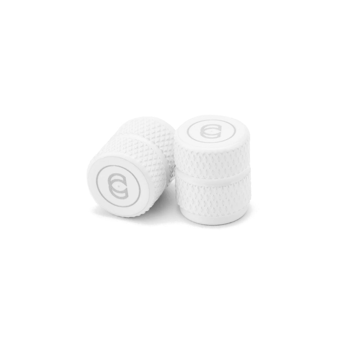 Cinema Alloy Valve Caps white