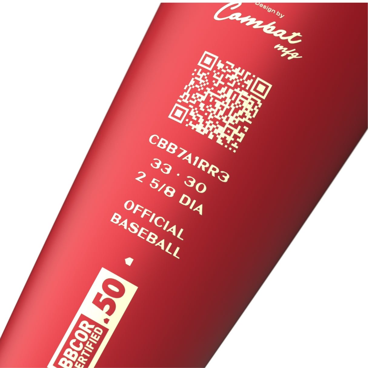 Combat -3 Red Rider BBCOR Baseball Bat red/beige