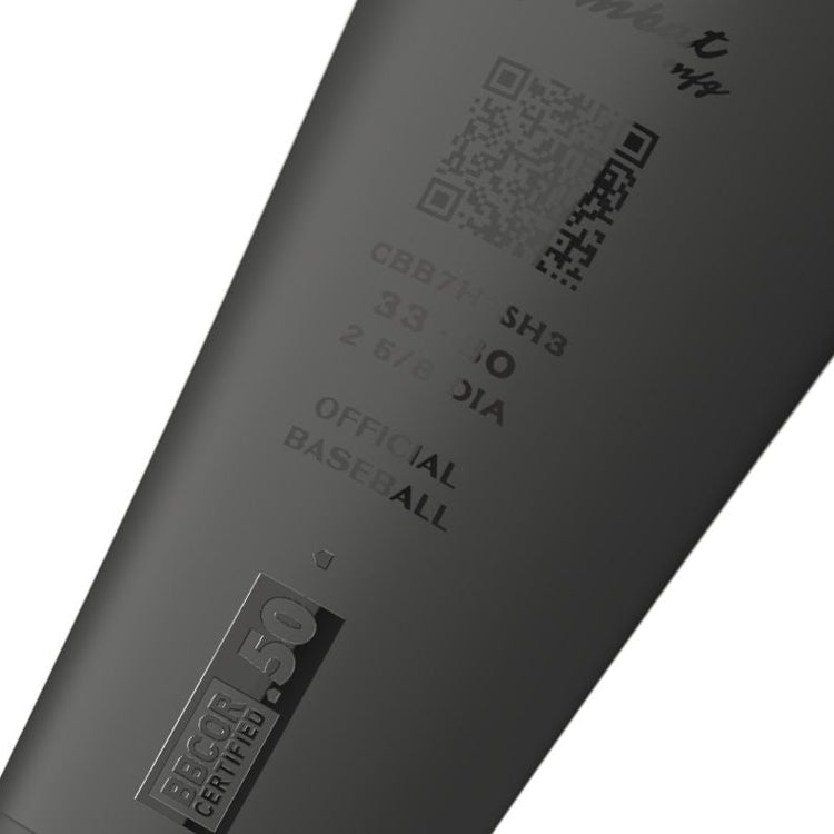 Combat -3 Shadow Ride BBCOR Baseball Bat black