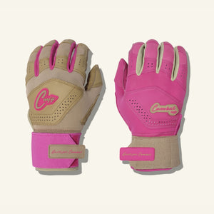 Combat Senior Yin Yang Long Strap Collection Batting Gloves sand/pink