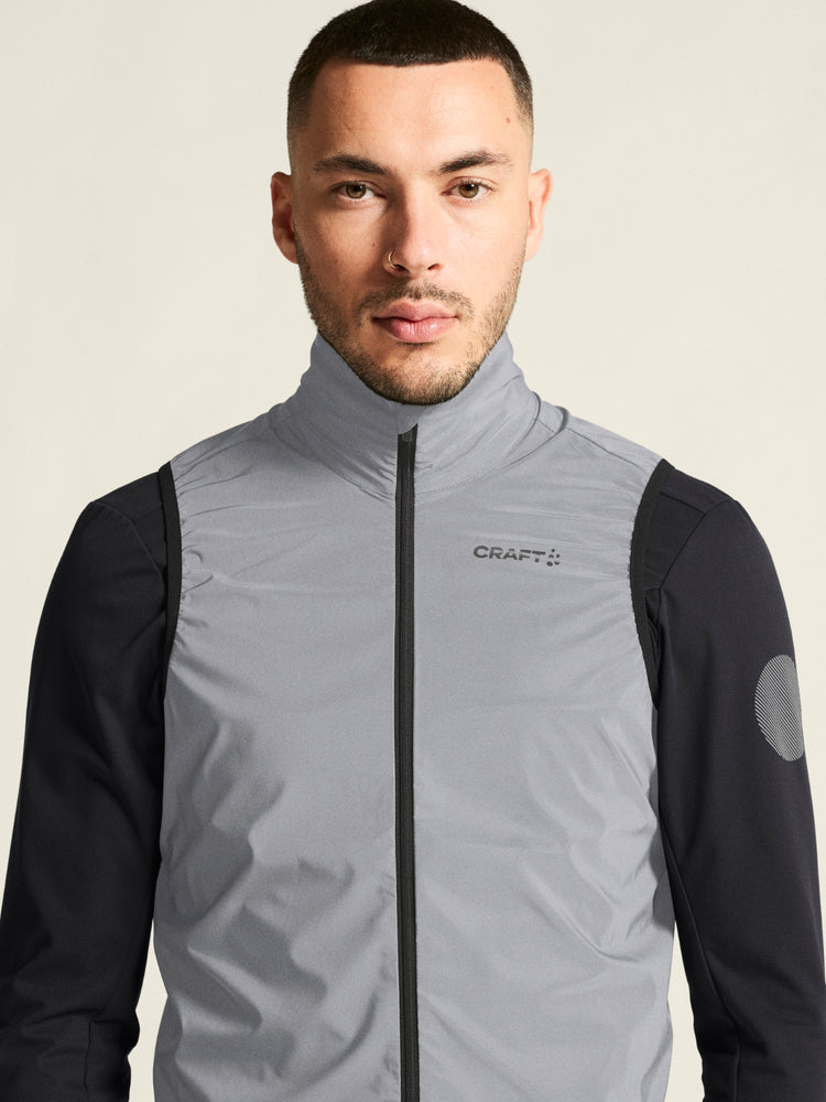 Craft Men's ADV Essence Lumen Wind Vest Silver Black 