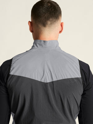 Craft Men's ADV Essence Lumen Wind Vest Silver Black 
