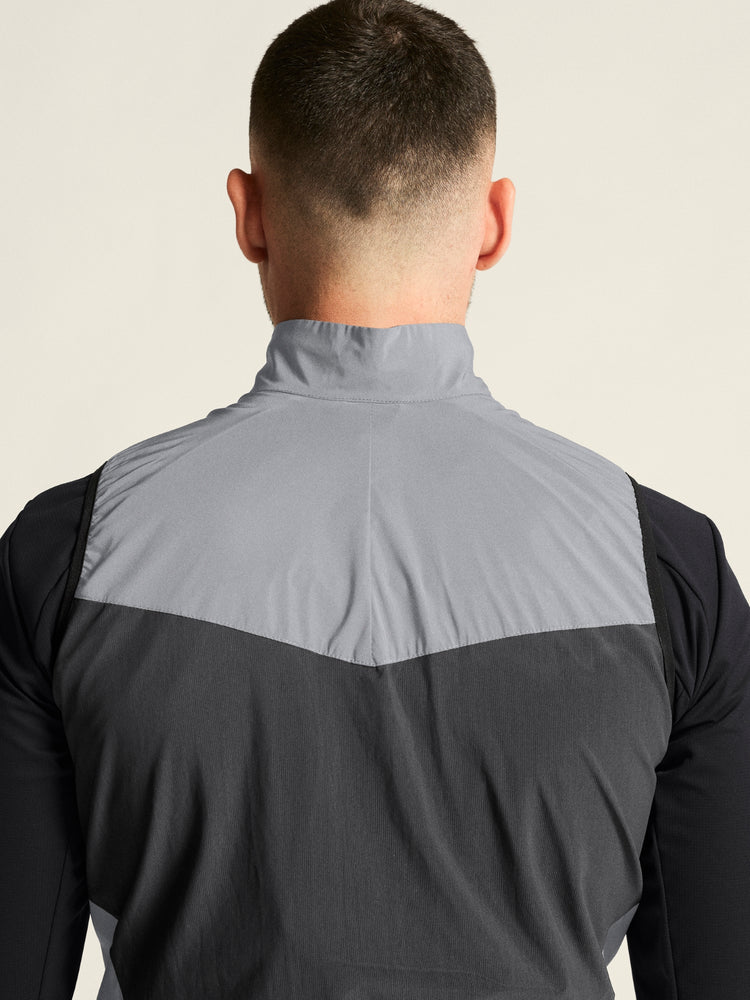 Craft Men's ADV Essence Lumen Wind Vest Silver Black 