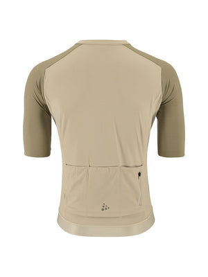 Craft Men's Endurance Training Short Sleeve Bike Jersey beige