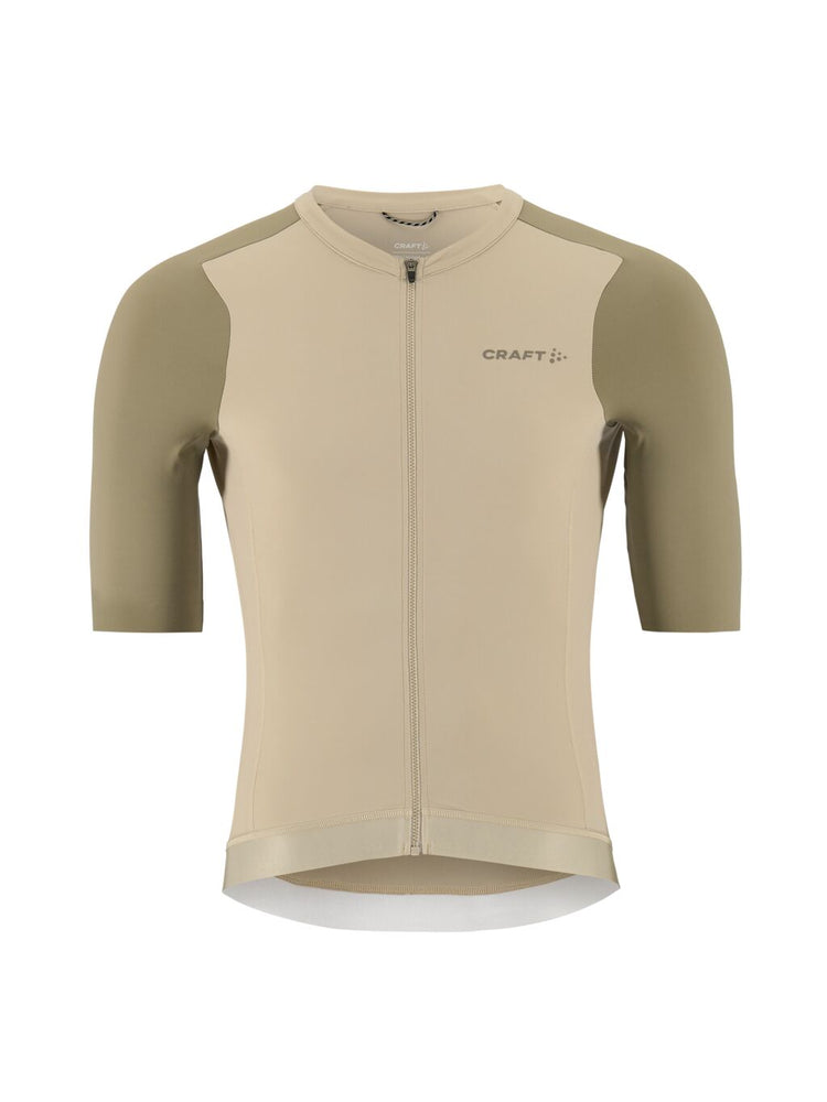 Craft Men's Endurance Training Short Sleeve Bike Jersey beige