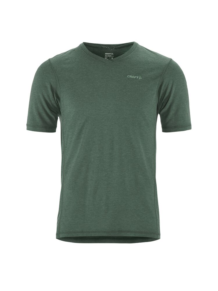 Craft Men's EveryDay Wool Short Sleeve Tee green