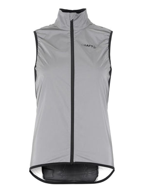 Craft Women's ADV Essence Lumen Wind Vest Silver Black
