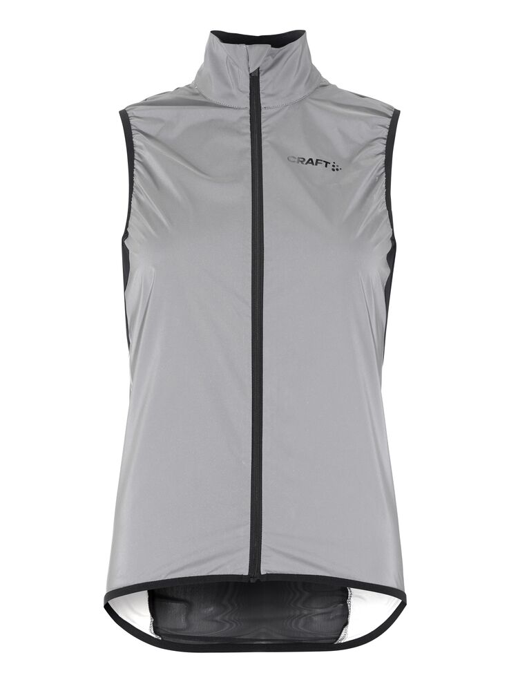 Craft Women's ADV Essence Lumen Wind Vest Silver Black