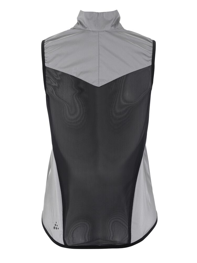 Craft Women's ADV Essence Lumen Wind Vest Silver Black