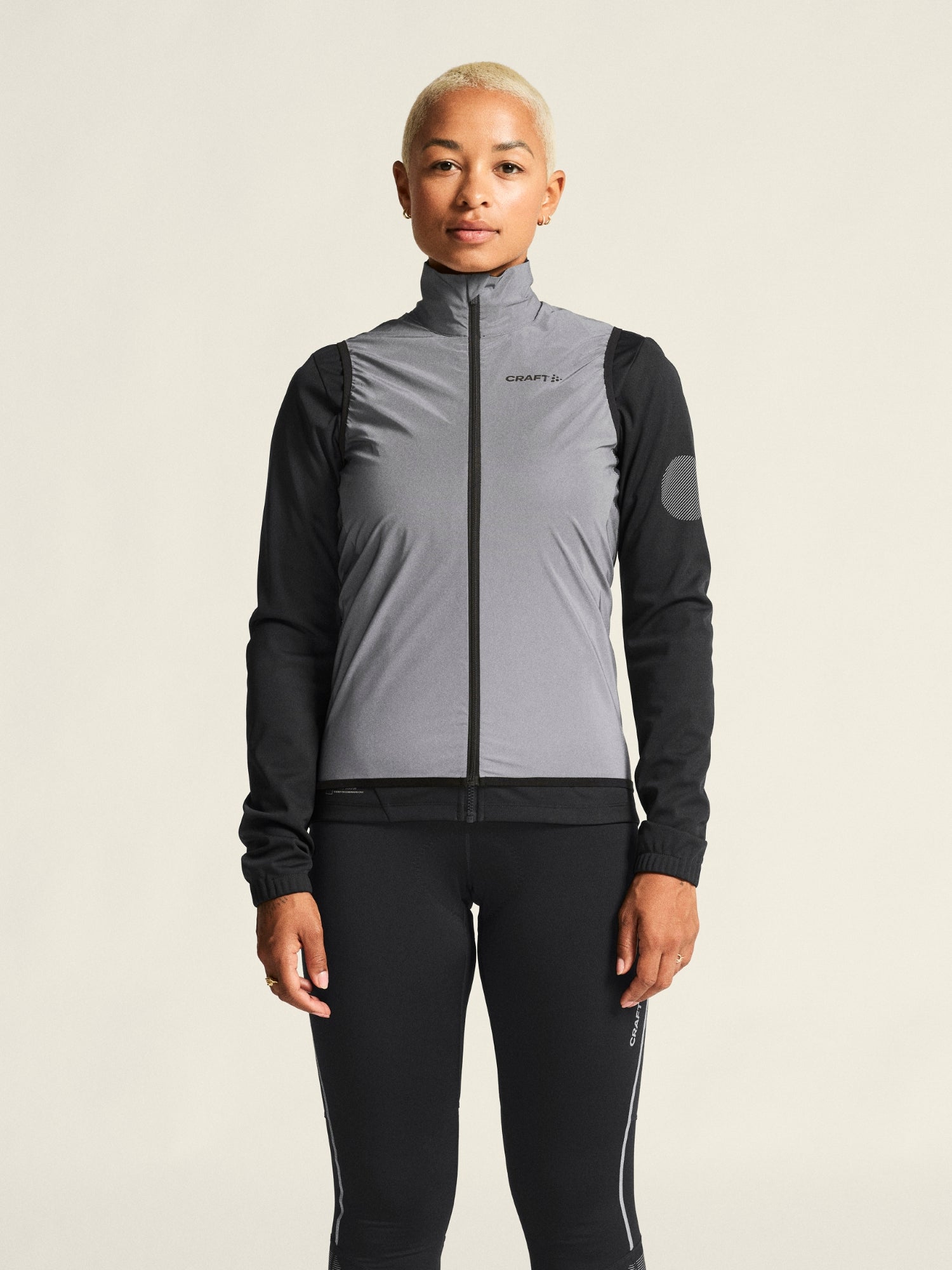 Craft Women's ADV Essence Lumen Wind Vest Silver Black