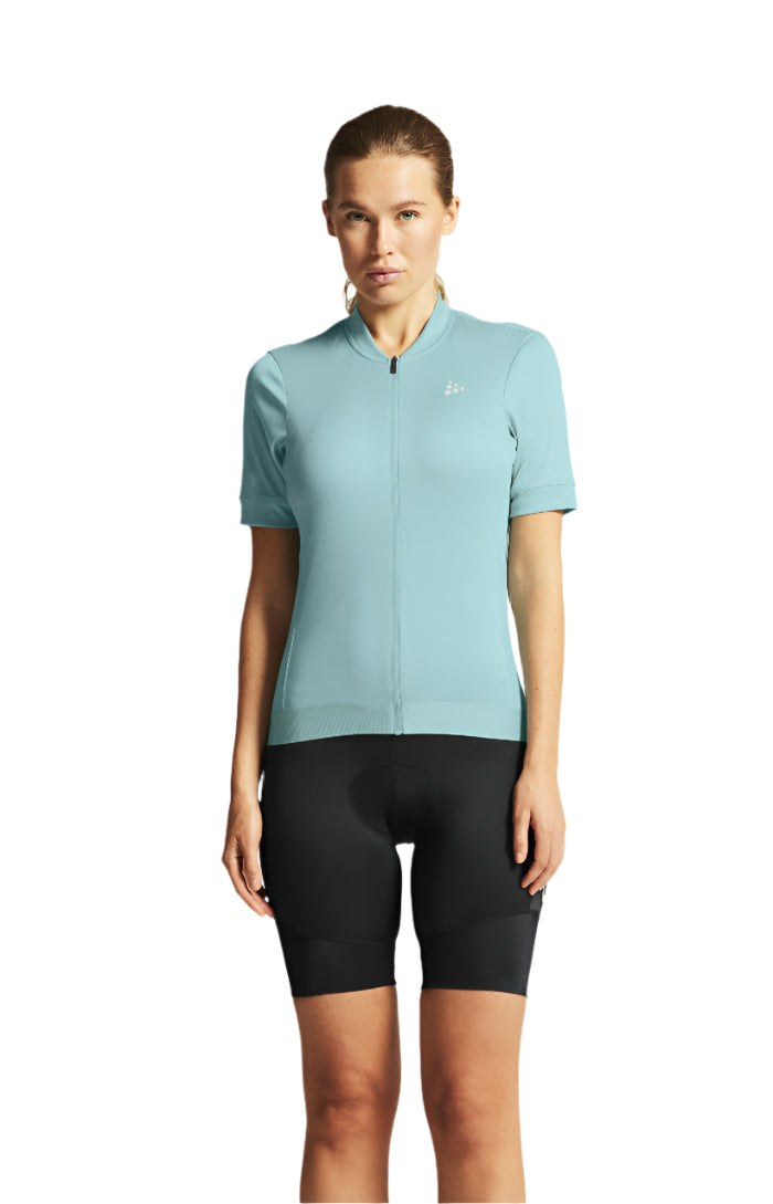 Craft Women's Core Essence Short Sleeve Regular Fit Bike Jersey Celeste