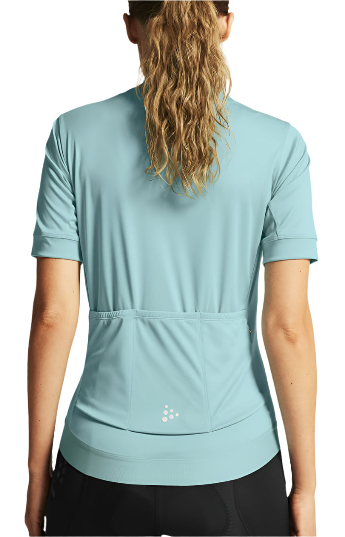 Craft Women's Core Essence Short Sleeve Regular Fit Bike Jersey Celeste