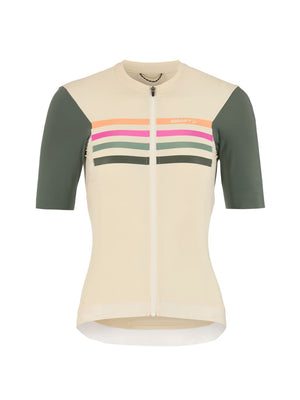 Craft Women's Endurance Training Short Sleeve Bike Jersey green
