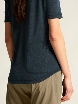 Craft Women's EveryDay Wool Short Sleeve Tee dark blue