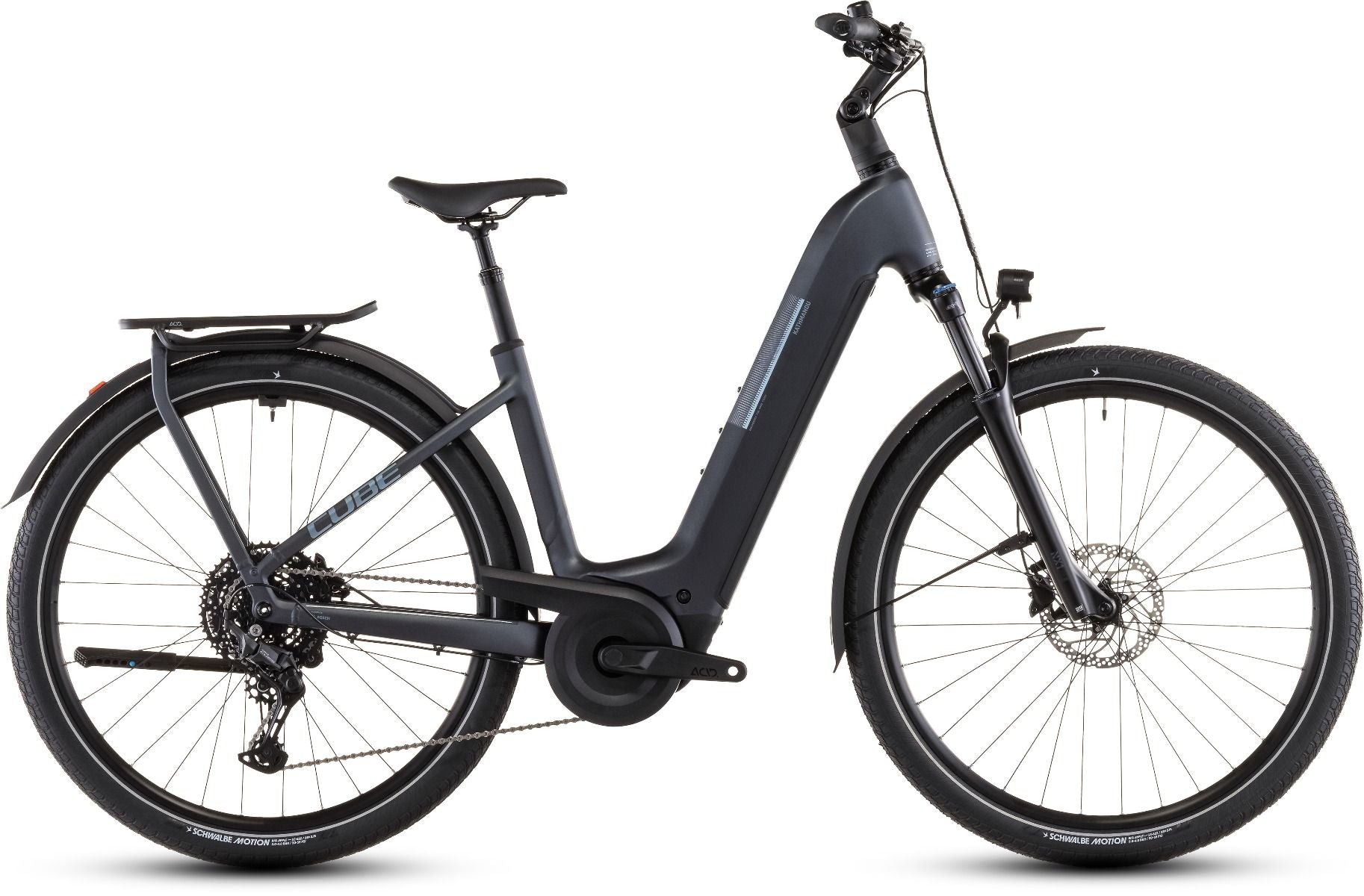 Cube Kathmandu Hybrid ONE 800 Easy Entry Electric Bike 2026 Metallic Grey/Grey 