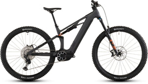 Cube Stereo Hybrid ONE44 HPC SLX 800 Full Suspension Electric Bike 2026 Slab Grey/Orange