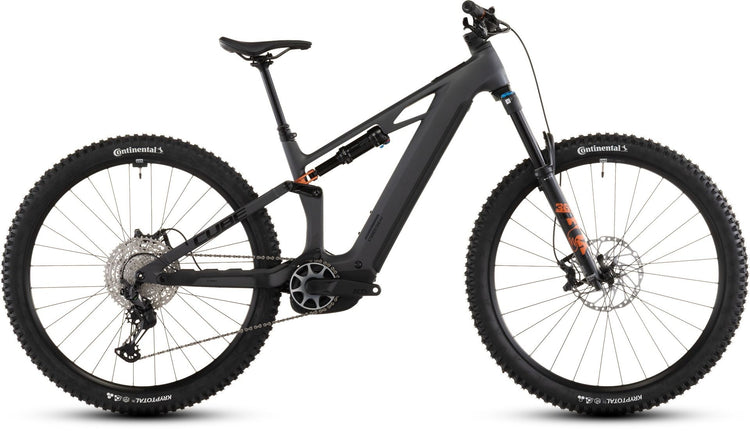 Cube Stereo Hybrid ONE44 HPC SLX 800 Full Suspension Electric Bike 2026 Slab Grey/Orange
