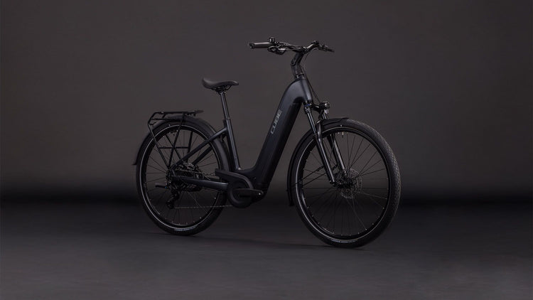 Cube Touring Hybrid ONE 600 Easy Entry Electric Bike 2026 Coal/Chrome
