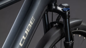 Cube Touring Hybrid ONE 600 Step-Over Electric Bike 2026 Coal/Chrome