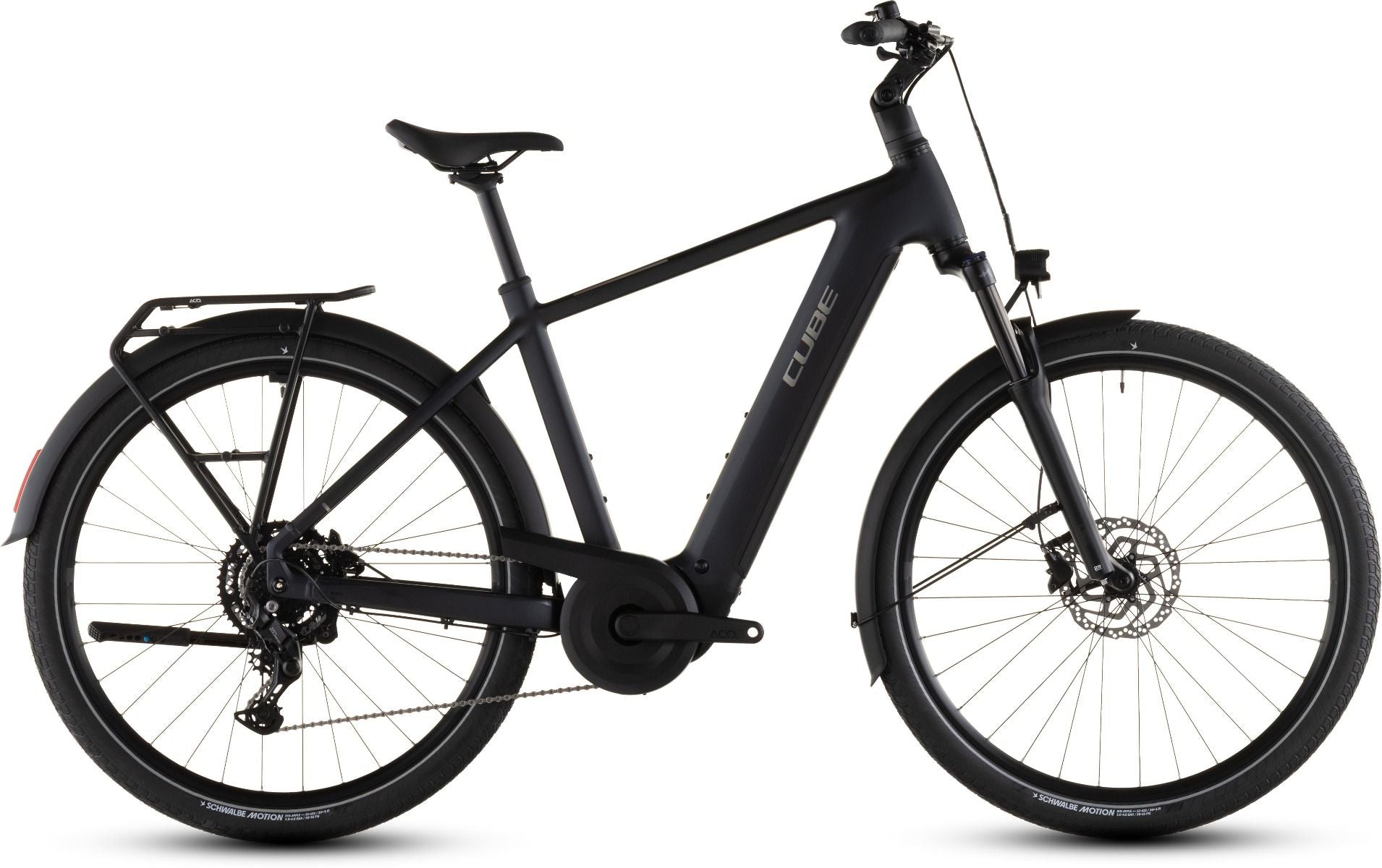Cube Touring Hybrid ONE 600 Step-Over Electric Bike 2026 Coal/Chrome