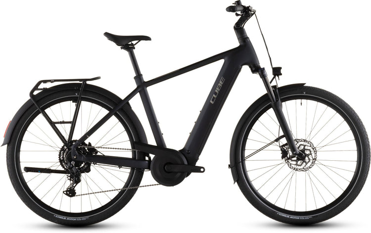 Cube Touring Hybrid ONE 600 Step-Over Electric Bike 2026 Coal/Chrome
